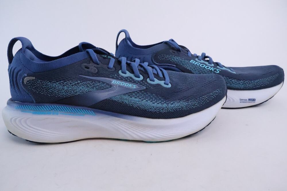 Brooks Adrenaline GTS 25 Men's 10.5 D Running Sneakers Blue/Black/White #99